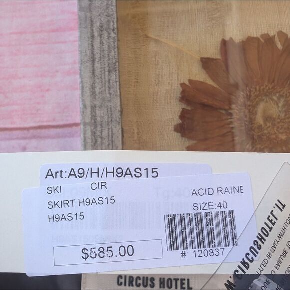 NWT Circus Hotel Sequin Asymmetrical Wrap Mini Skirt 40/S Club Night Out‎ - Picture 6 of 6